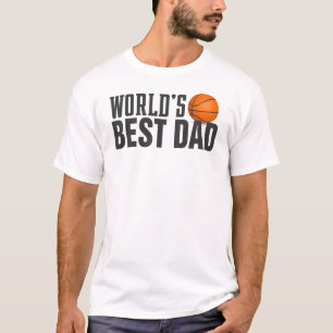 World's Best Dad Typography Basketball Shirt