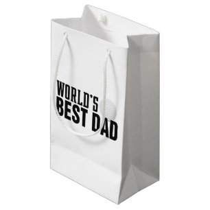 World's Best Dad Typography Golf Gift Bag