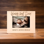 Worlds Best Dad Wooden photo Etched Frames<br><div class="desc">Show your appreciation for Dad’s enduring love and selflessness with our personalised wooden etched photo frame. Beautifully handcrafted, featuring template text which reads 'WORLDS BEST DAD' and is personalised with your childrens names. It's an extraordinary gift that perfectly encapsulates the essence of your love for him, making it an ideal...</div>