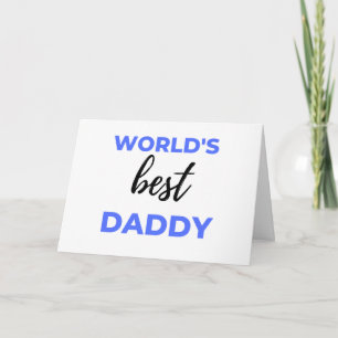 World's Best Daddy bl Card