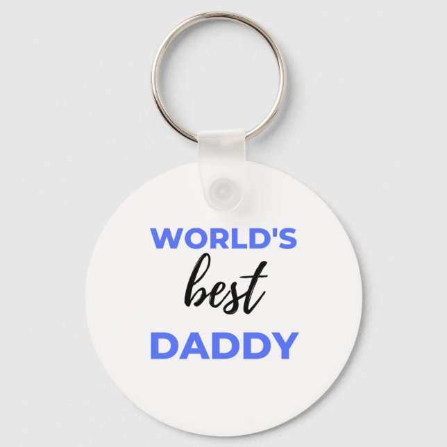 World's Best Daddy bl Key Ring (Front)