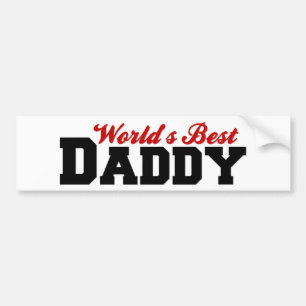 Worlds Best Daddy Bumper Sticker