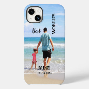 Worlds Best Daddy Custom Photo  iPhone 14 Plus Case
