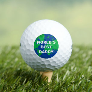 Worlds Best Daddy Custom Title Golf Balls