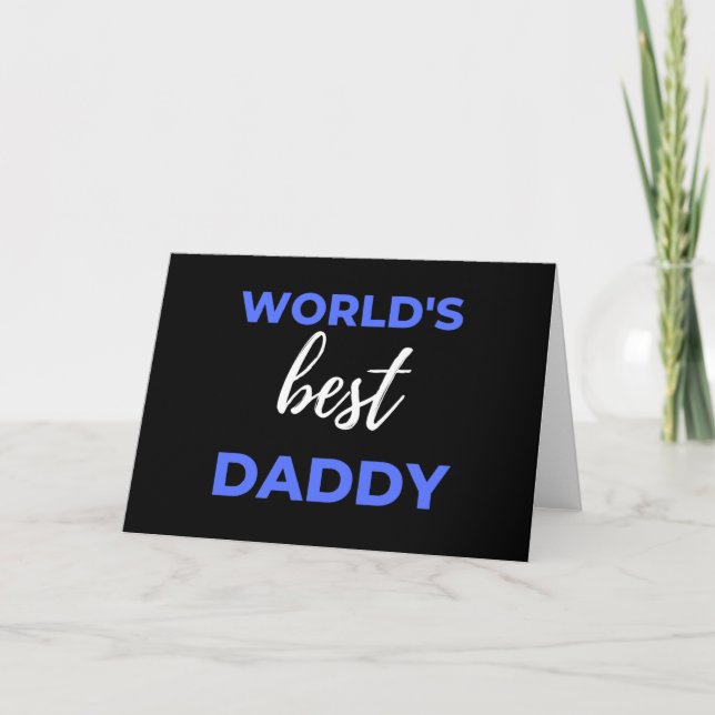 World's Best Daddy Holiday Card (Front)