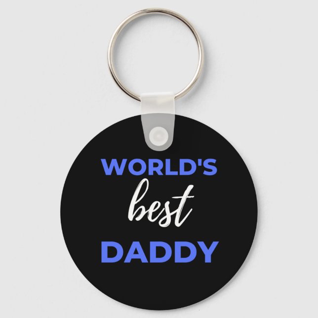 World's Best Daddy Key Ring (Front)