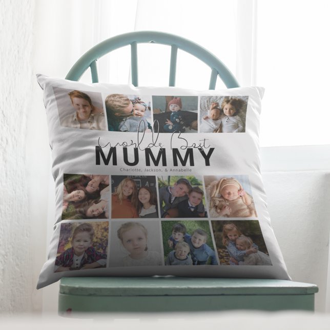 Worlds Best Daddy | Photo Collage Cushion (Creator Uploaded)