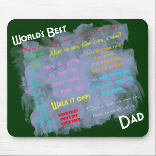 Worlds Best Dadism Mousepad