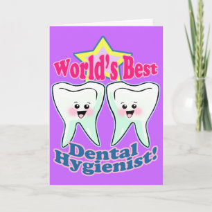 Worlds Best Dental Hygienist Card