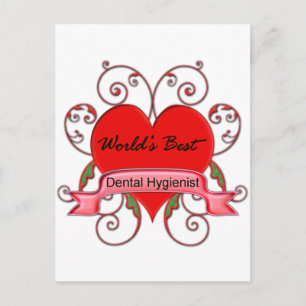 World's Best Dental Hygienist Postcard