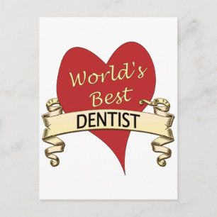 World's Best Dentist Postcard