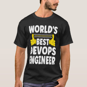 World's Best Devops Engineer Job Title Devops En T-Shirt