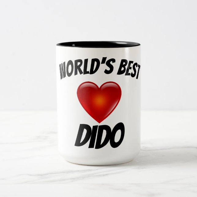 World's Best Dido Heart Mug (Center)
