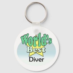 World's Best Diver Key Ring
