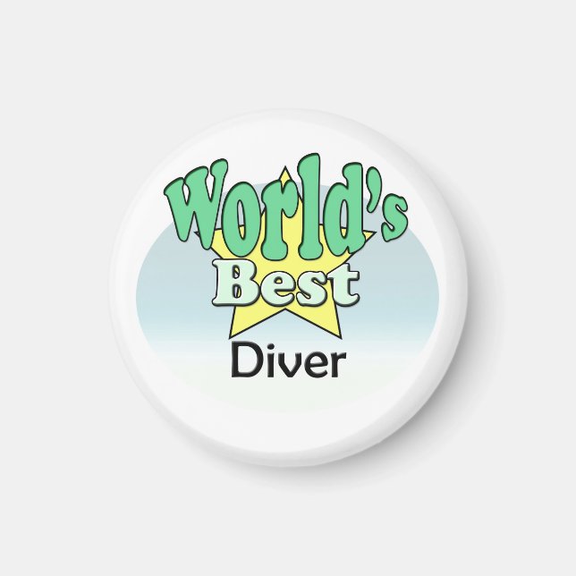 World's Best Diver Magnet (Front)