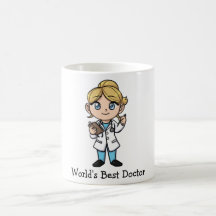 World's Best Doctor - Cute Blonde Blue-Eyed Female