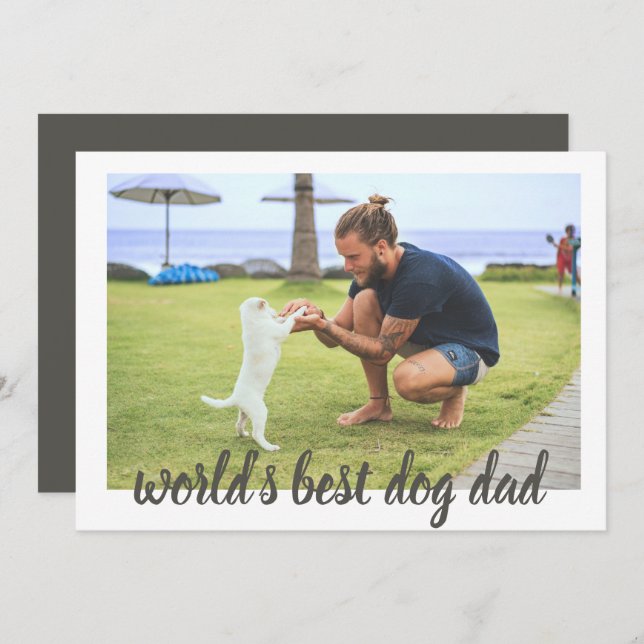 World's Best Dog Dad Card (Front/Back)