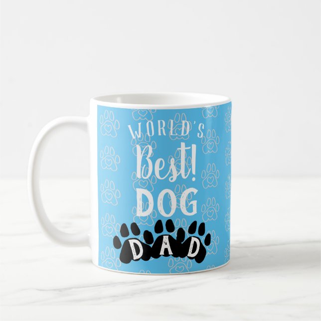 World's Best Dog Dad Coffee Mug (Left)