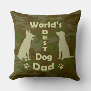 World's Best Dog Dad Cushion