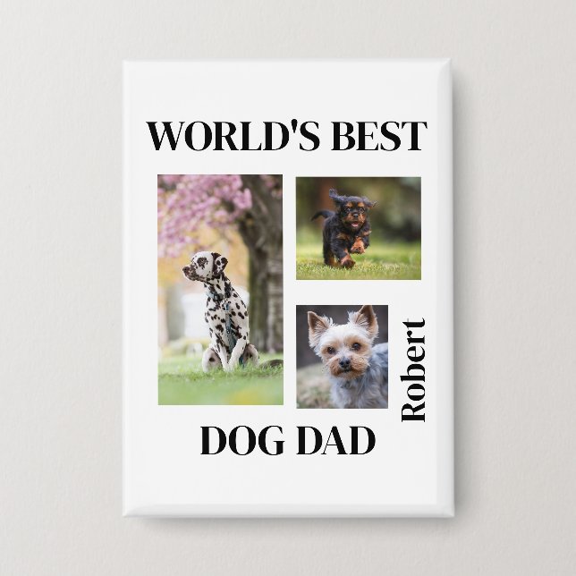 World's Best Dog Dad Custom Name Gift (Front)