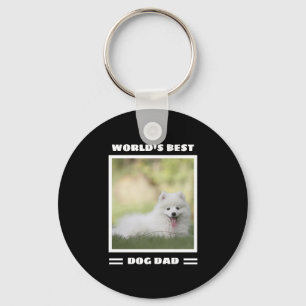 World's Best Dog Dad Custom Photo Personalised Key Ring