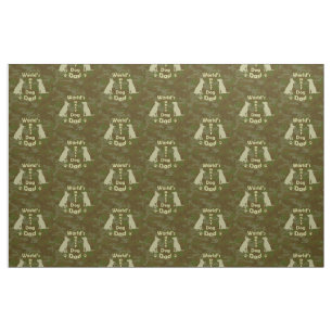 World's Best Dog Dad Fabric
