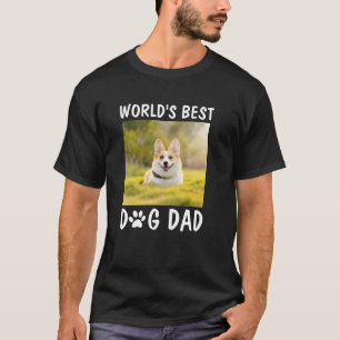 World's Best Dog Dad Personalised Pet Photo  T-Shirt