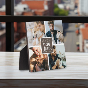 'Worlds Best Dog Dad' Photo Collage Plaque