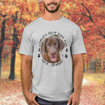 World's Best Dog Dad Puppy Personalised Pet Photo T-Shirt<br><div class="desc">Worlds Best Dog Dad ... Surprise your favourite Dog Dad this Father's Day with this super cute custom pet photo t-shirt. Customise this dog dad t-shirt with your dog's favourite photo, and name. This dog dad shirt is a must for dog lovers and dog dads. Great gift from the dog....</div>