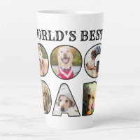 World's Best Dog Dad Quote 6 Photo Collage