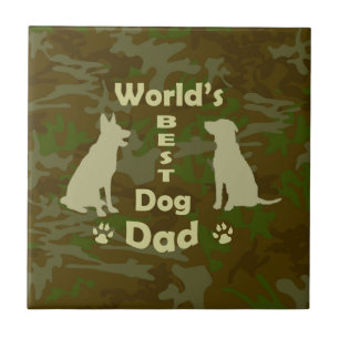 World's Best Dog Dad Tile