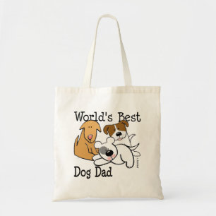 World's Best Dog Dad Tote Bag