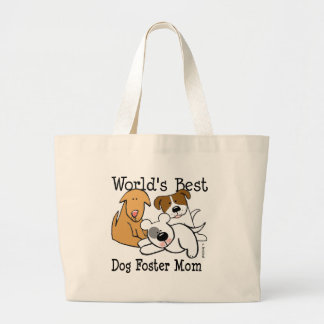 World's Best Dog Foster Mum Large Tote Bag