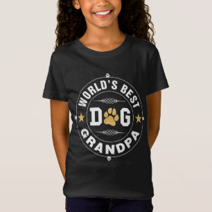 World's Best Dog Grandpa Pet Owner Rescue Grandpaw T-Shirt
