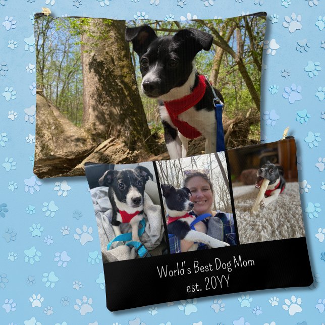 World's Best Dog Mum Cute Photo Accessory Pouch (Creator Uploaded)