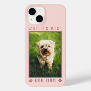 World's Best Dog Mum Paw Prints Photo Rose Gold Case-Mate iPhone 14 Case