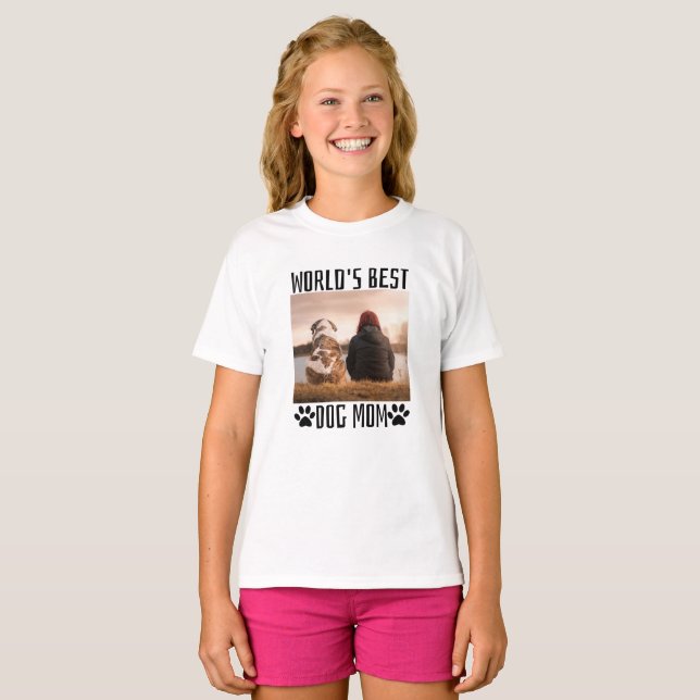 Worlds Best Dog Mum   T-Shirt (Front Full)