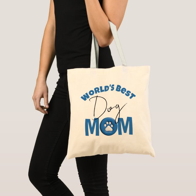 World's Best Dog Mum Tote Bag (Front (Product))