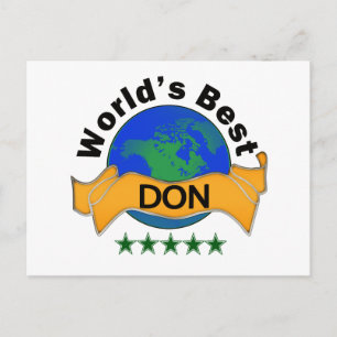 World's Best DON Postcard