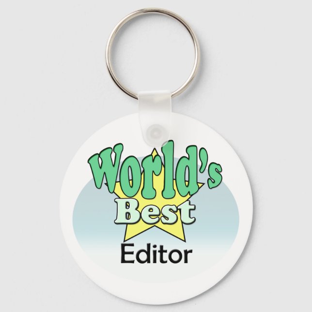 World's Best Editor Key Ring (Front)