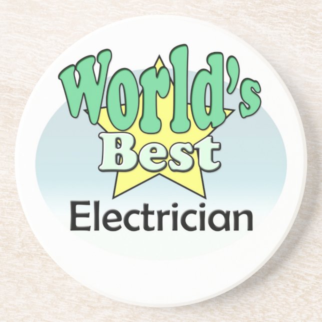 World's best Electrician Coaster (Front)