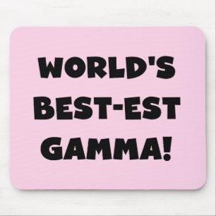 World's Best-est Gamma Black and White Mouse Pad