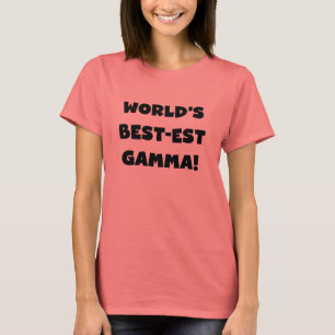 World's Best-est Gamma Black and White T-Shirt