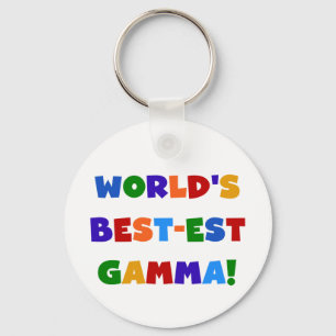 World's Best-est Gamma Bright Colours Gifts Key Ring