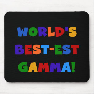 World's Best-est Gamma Bright Colours Gifts Mouse Pad