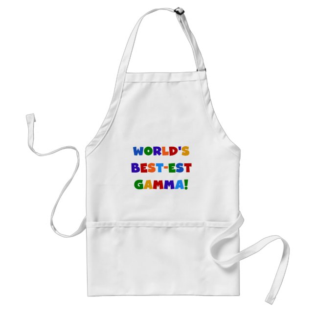 World's Best-est Gamma Bright Colours Gifts Standard Apron (Front)