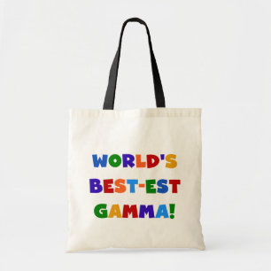 World's Best-est Gamma Bright Colours Gifts Tote Bag