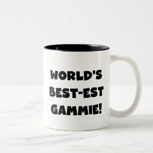 World's Best-est Gammie Black and White Gifts Two-Tone Coffee Mug