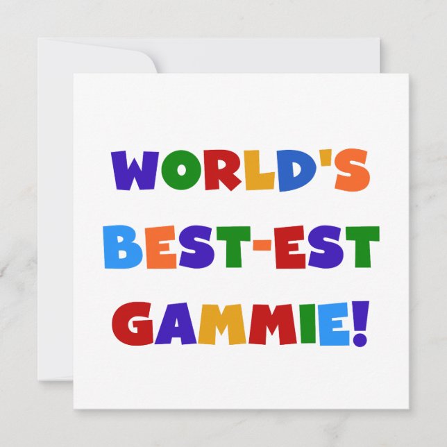 World's Best-est Gammie Bright Colours Gifts (Front)