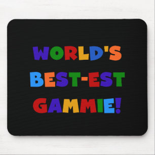 World's Best-est Gammie Bright Colours Gifts Mouse Pad